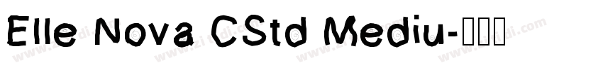 Elle Nova CStd Mediu字体转换